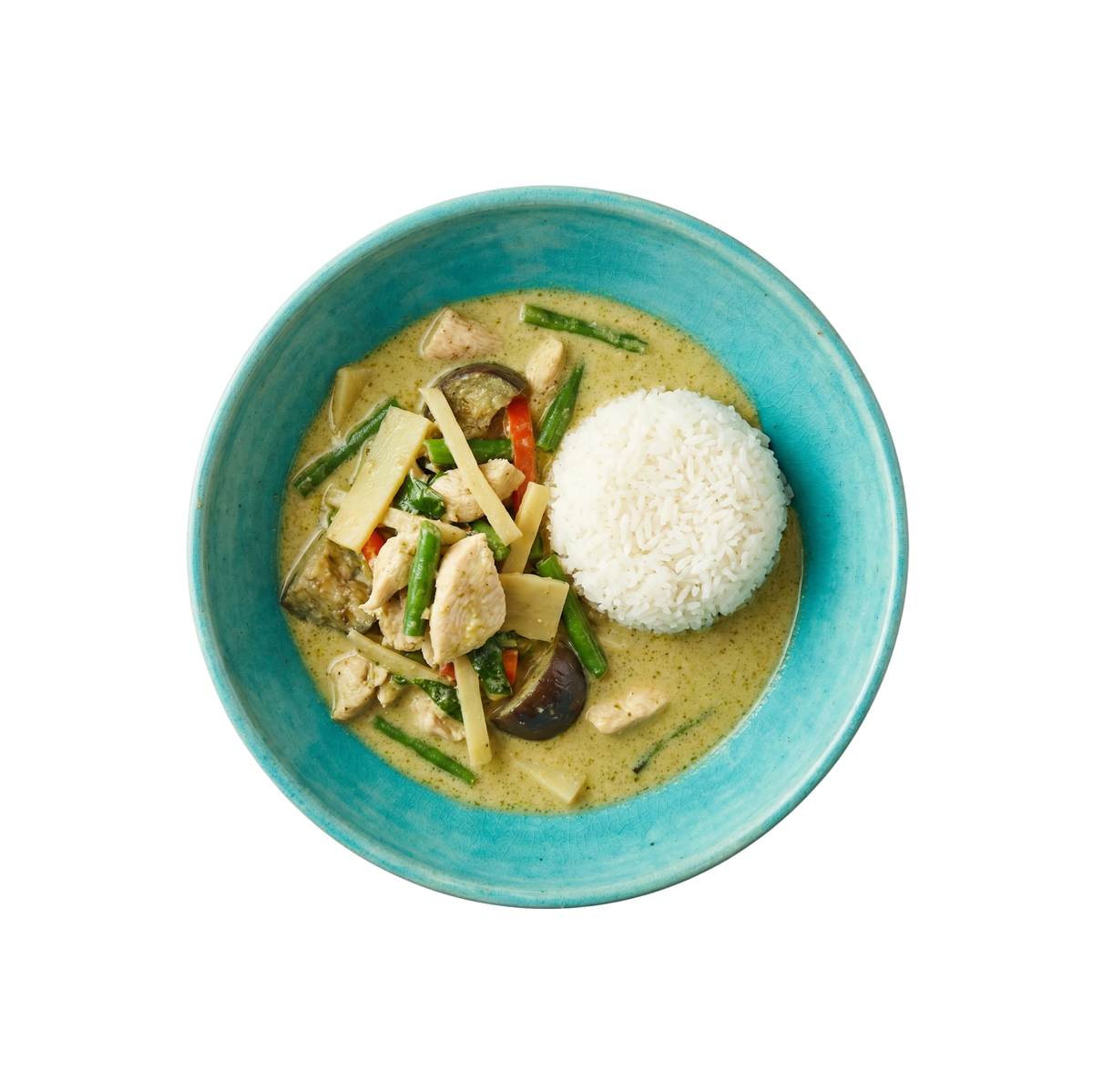 Grünes Thai Curry mit Duftreis