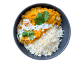 Indisches Linsen-Dal mit Basmatireis