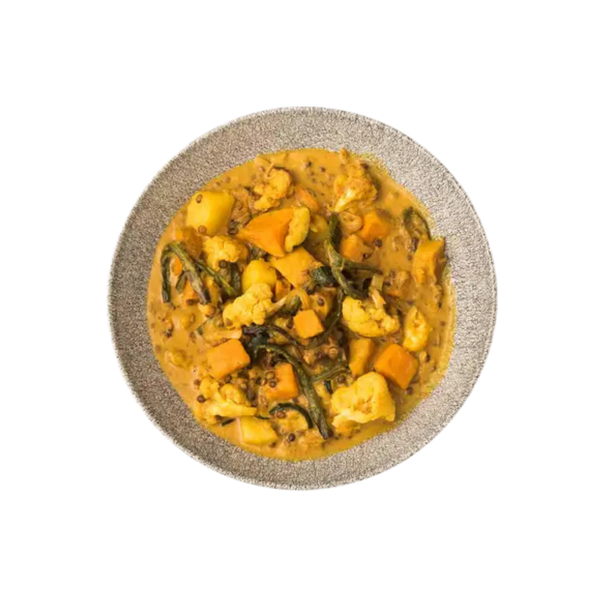 Massaman Curry mit Kartoffeln und Zwiebeln