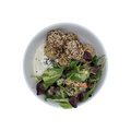 Nahöstliche Falafel mit Sesamsauce & Salat