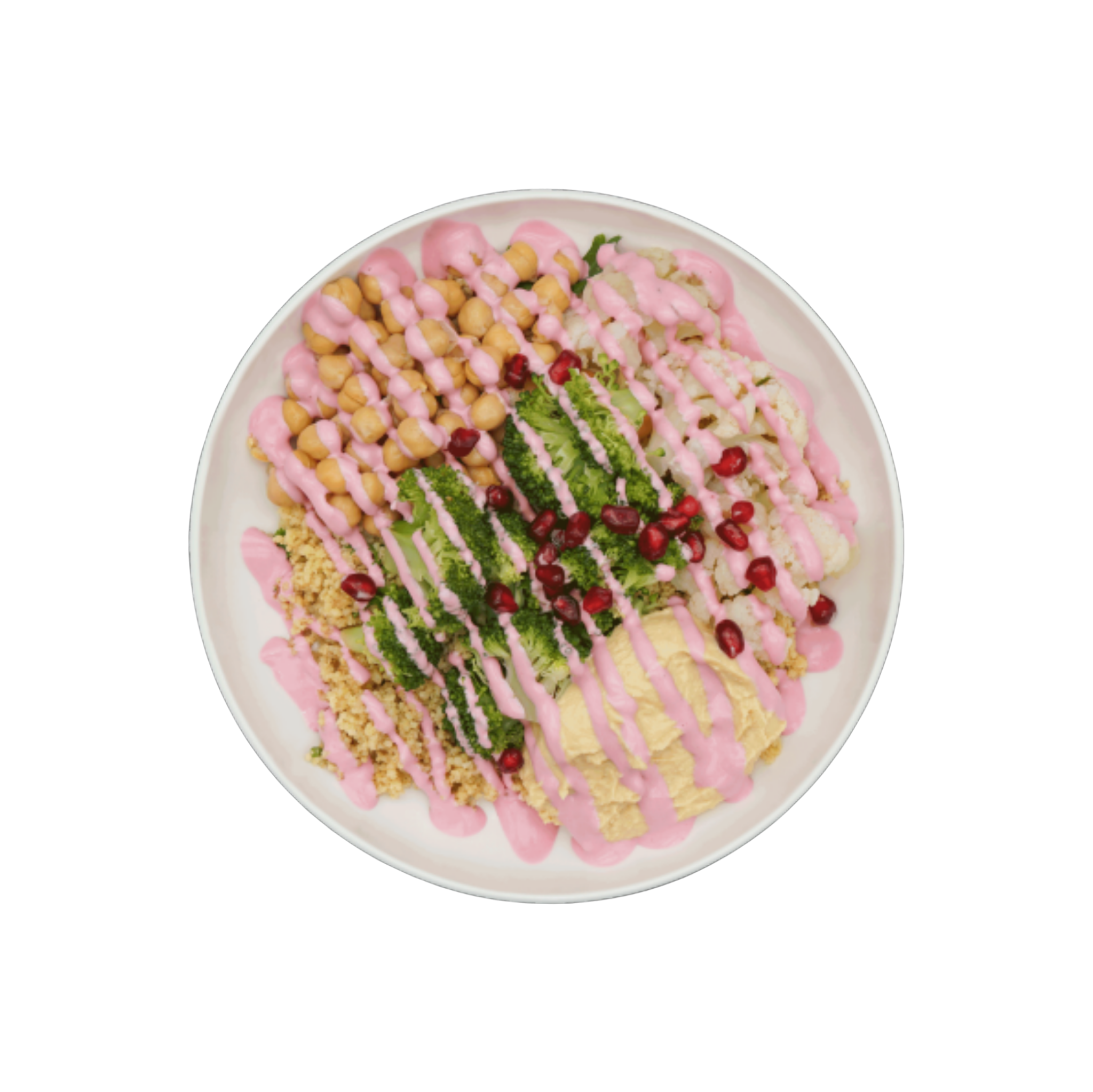 Pink Hummus Bowl