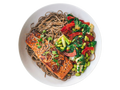 Teriyaki-Lachs mit Soba & Edamame-Gemüse