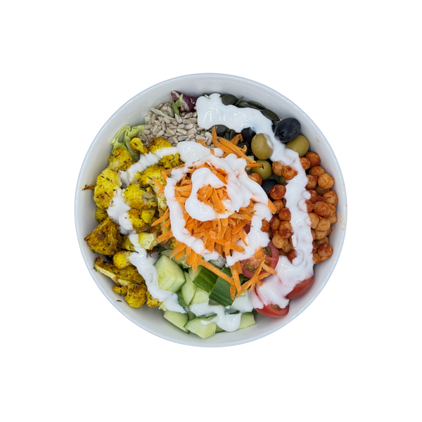 Veganer Roasted Cauliflower Salad