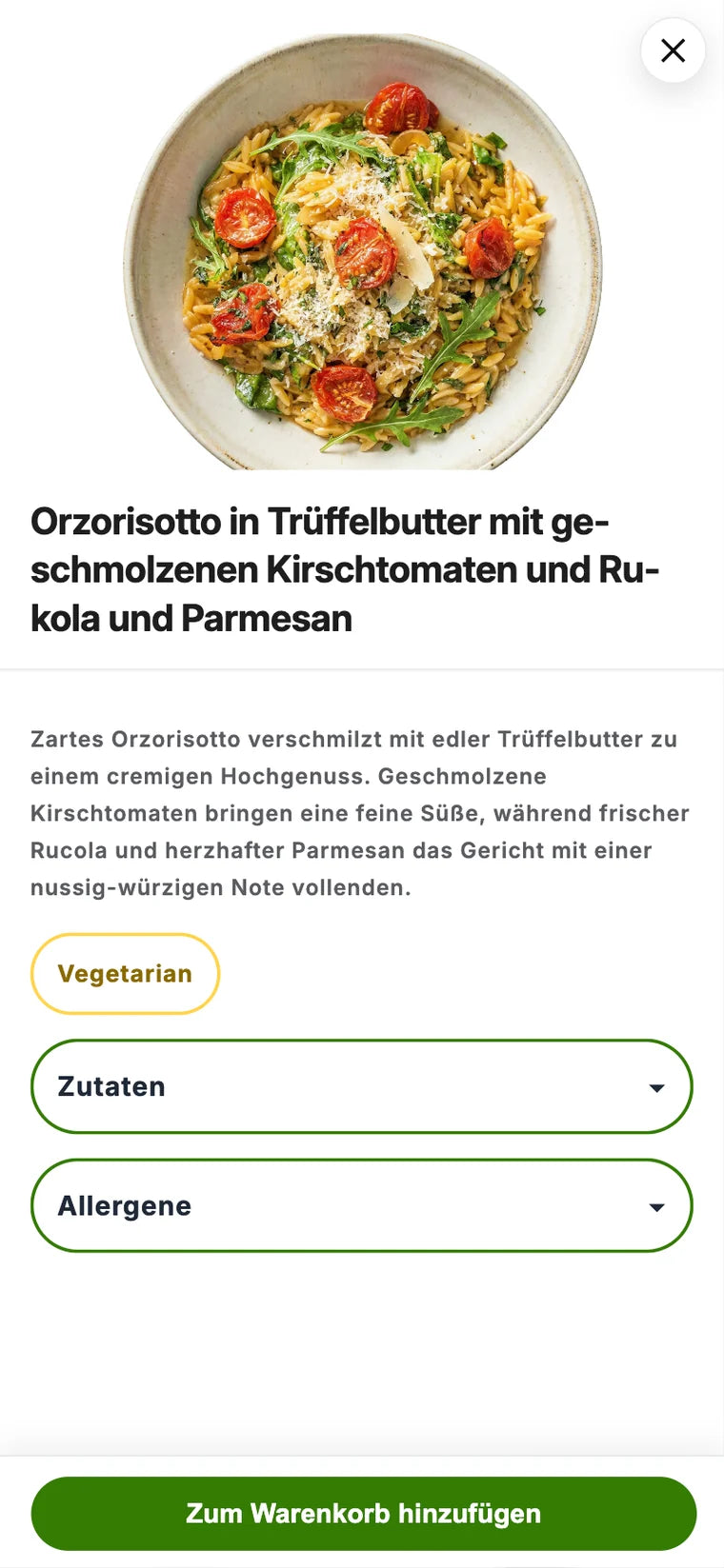 FooBi Store: Gericht